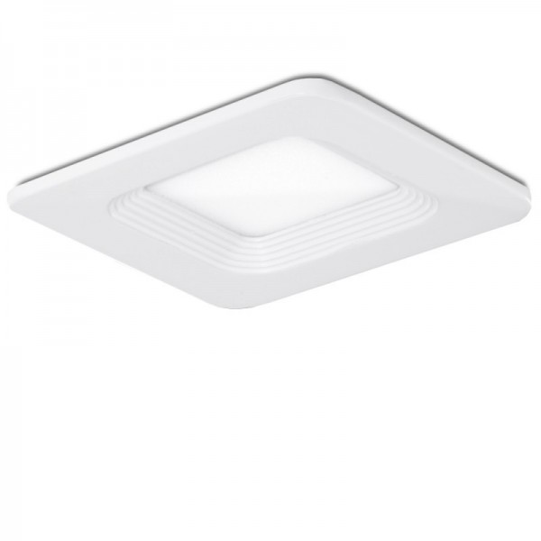 LED Downlight Slimline Quadrado Pal Offset 85X85mm 4W 320lm 50000H Branco Quente - OM-PAL-S4W-WW - 8435402557319