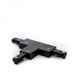 Conector T de Carril 2 Fases Preto - PL218000T-T-B - 8435402557708