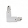 Conector L de Carril 3 Fases Branco - JL-CON-L-T-W - 8435402560449