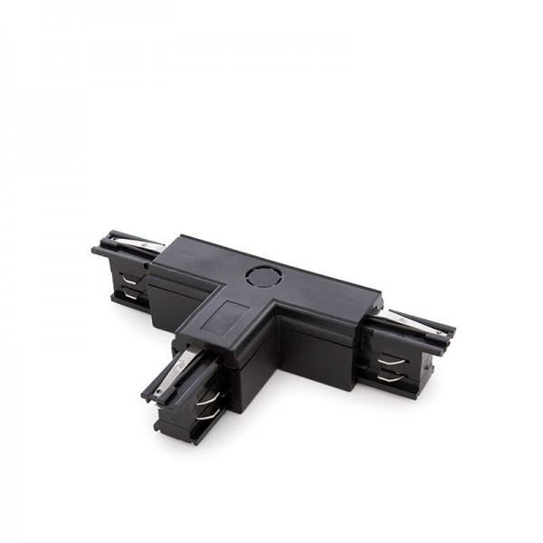 Conector T de Carril 3 Fases Preto - JL-CON-T-T-B - 8435402560463