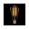 Lâmpada Vintage LED Regulável St64 Edison Onda 4W E27 Vidro Âmbar Branco Quente - AM-DL642 - 8435402564195