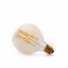 Lâmpada Vintage LED Regulável G95 Globo Onda 4W E27 Vidro Âmbar Branco Quente - AM-DL952 - 8435402564249