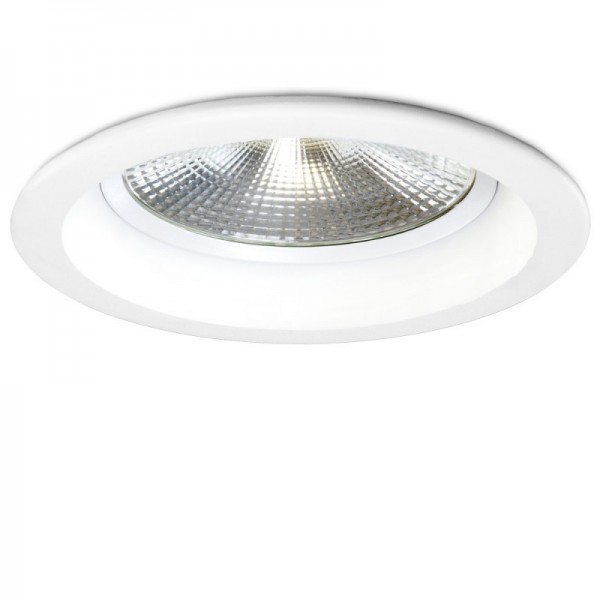 Downlight Circular LED Anti-Dazzle COB 15W 1500lm 30000H Branco Quente - HO-DL-AD-COB-15W-WW - 8435402568674