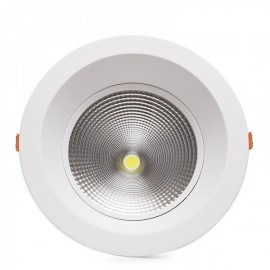 Downlight Circular LED Anti-Dazzle COB 24W 2400lm 30000H Branco Quente - HO-DL-AD-COB-24W-WW - 8435402568766