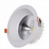 Downlight Circular LED Anti-Dazzle COB 24W 2400lm 30000H Branco Quente - HO-DL-AD-COB-24W-WW - 8435402568766