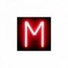 Letra LED Neon M&nbsp;Largura 123 mm&nbsp;Altura 161 mm&nbsp;Profundidade 38 mm - SB-R11-13A-M - 8435402576549