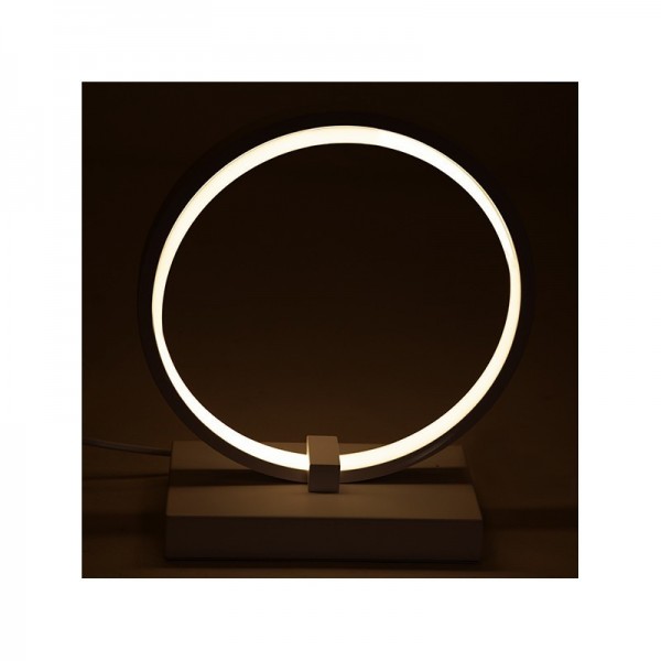 Candeeiro de Mesa LED 15W 1100Lm Regulável Circle Branco Quente - HO-LM-CIRCLE-20W-WW - 8435402584216