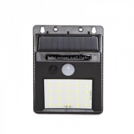 Aplique de Parede LED Solar Sensor 8W Branco Frio - GG-V680 - 8435402588450
