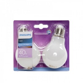 Lâmpada LED Philips E27 A60 4,5W 470Lm Branco Frio 2 Unidades Branco Frio - PH-8718696740545-CW - 8435402588801