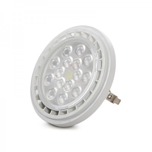 Lâmpada LED AR111 G53 SMD2835 12W 1200Lm 30000H Branco Quente - HO-2835AR111-12W-WW - 8435402586609