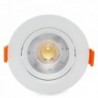 Downlight Circular LED COB 7W 630lm 30000H Branco Quente - LM-4203-WW - 8435402590538