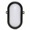 Aplique de Parede Led IP54 10W 700 lm 40000H Oval Preto Branco Frio - RU-1677-CW - 8435402590682