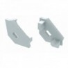 Tampa Final Perfil Tipo C - Branco Plástico - Aço Inoxidável - Com Buraco - LL-12-0043-00 - 8435584000849