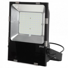 Projetor LED Slimline Lumileds LED 3030 100W 12000 lm IP65 50000H Ajustável Branco Frio - 1916-NS-HVFL100W-CP-CW - 8435584041972