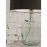 Candeeiro de Mesa Murano Vidro Reciclado 34/Abajur 32x20cm Linho Preto - G-M-MURANO/T34/3220/B - 8435584044348
