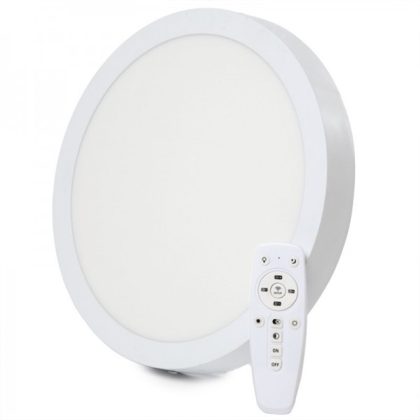 Luminária de Teto LED 300mm 24W Controle Remoto Brilho CCT 30000H - HO-PF-24W-RC - 8445152005589