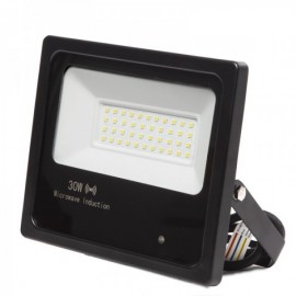 Projetor Foco LED Floodlight IP65 Detector de Movimento Integrado 30W 30000H Branco - 1916-NS-HVFL30W-L-W - 8435584075274
