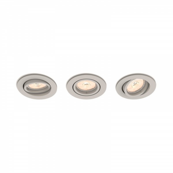 Set 3 Holofotes de Encastre Philips Enneper Circular Prata GU10 Sem Lâmpada - PH-8718696160220 - 8445152007408