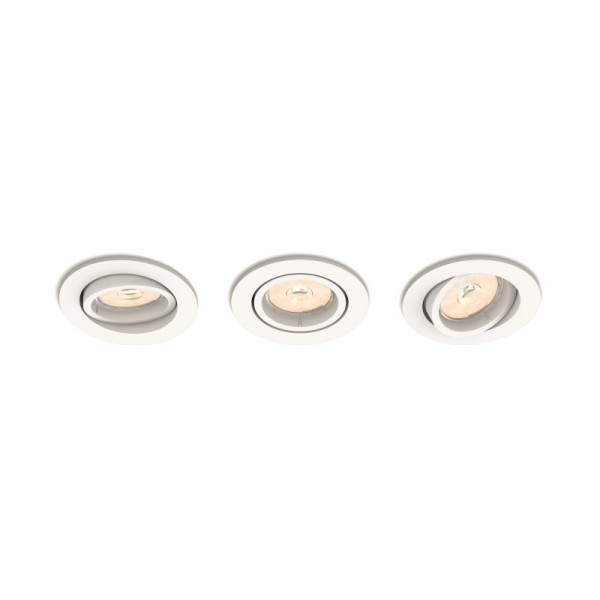 Set 3 Holofotes de Encastre Philips Enneper Circular Branco GU10 Sem Lâmpada - PH-8718696160404 - 8445152007446