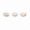 Set 3 Holofotes de Encastre Philips Donegal Circular Branco GU10 Sem Lâmpada - PH-8718696160909 - 8445152007361