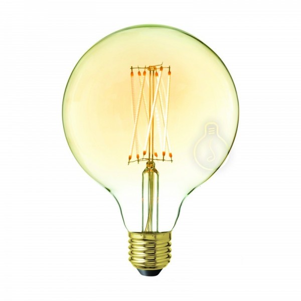 Lâmpada LED E27 - Âmbar - Regulável Branco Quente - AM-DL125_2 - 8445152018435