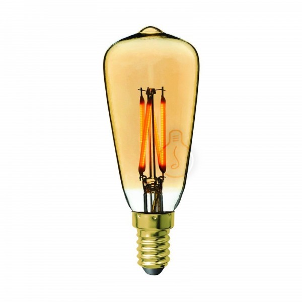 Lâmpada LED E14 - Âmbar - Regulável Branco Quente - AM-DL342_2 - 8445152018497