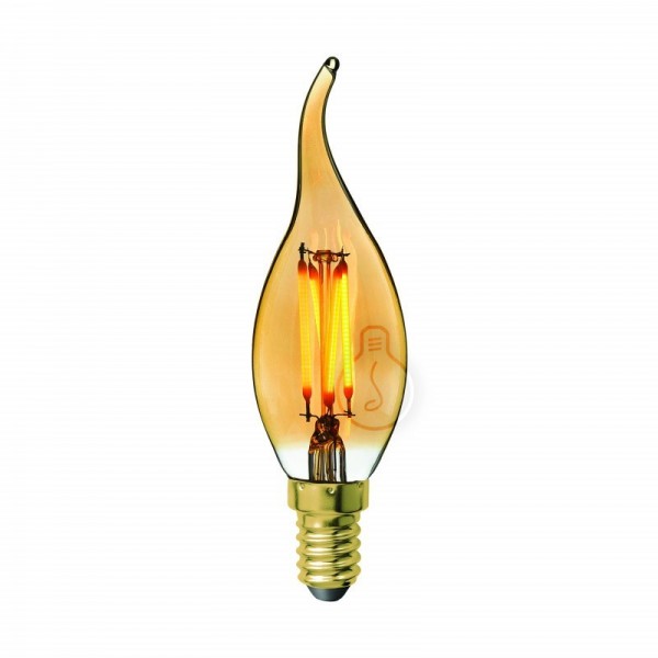 Lâmpada LED E14 - Âmbar - Regulável Branco Quente - AM-DL357_2 - 8445152018503