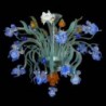 Luminária de Teto Vidro Murano Feito à Mão Iris Van Gogh 16 x G9 Sem Lâmpada - VAB-IMP-1-18-P - 8445152052323