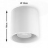 Luminária de Teto ORBIS Branco IP20 1x GU10 Sem Lâmpada - SOL-SL.0021 - 8445152080852