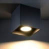 Luminária de Teto QUAD Preto IP20 1x GU10 Sem Lâmpada - SOL-SL.0022 - 8445152081255