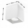 Luminária de Teto QUAD Branco IP20 1x GU10 Sem Lâmpada - SOL-SL.0027 - 8445152081170