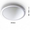Luminária de Teto Solar Cromado IP20 1x E27 Sem Lâmpada - SOL-SL.0035 - 8445152081460