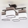 Luminária de Teto LATTE Castanho/Branco IP20 4x E27 Sem Lâmpada - SOL-SL.0041 - 8445152080333