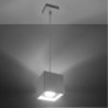 Luminária Suspensa QUAD Branco IP20 Cabo Ajustável 1x GU10 Sem Lâmpada - SOL-SL.0062 - 8445152079344