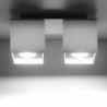 Luminária de Teto QUAD Branco IP20 2x GU10 Sem Lâmpada - SOL-SL.0065 - 8445152081194
