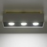 Luminária de Teto MONO Branco/Preto IP20 3x GU10 Sem Lâmpada - SOL-SL.0068 - 8445152080623