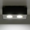 Luminária de Teto MONO Preto/Branco IP20 2x GU10 Sem Lâmpada - SOL-SL.0071 - 8445152080654