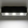 Luminária de Teto MONO Preto/Branco IP20 3x GU10 Sem Lâmpada - SOL-SL.0072 - 8445152080661