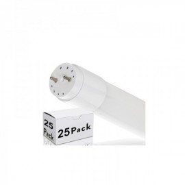 Pack 25 Tubo LED Cristal T8 60 cm 9W 900Lm Conexão na Extremidade Branco Frio - LM-LM1056-CW - 8445152088247