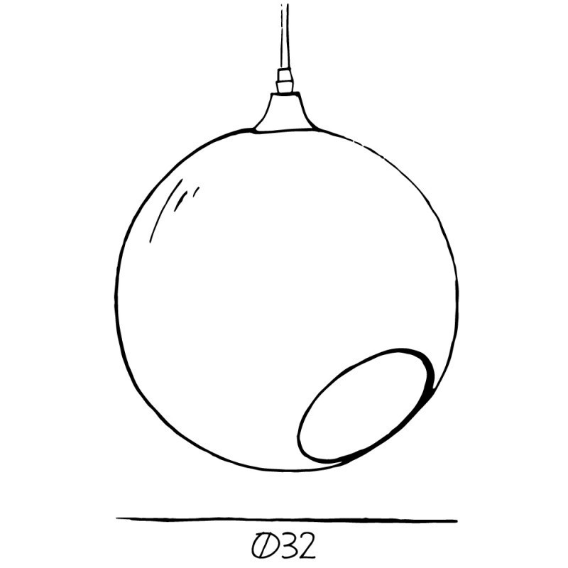 Luminária Suspensa Ballroom XL Amber E27 Sem Lâmpada DBU22714 8445152088292 Disponível ao