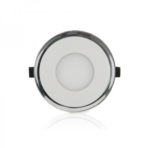 LED Downlight Circular Com Vidro Duo Branco/Azul 160mm 15W 1200lm 30000H Branco - GR-LHMB01-15W-W - 8435402528616