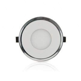 LED Downlight Circular Com Vidro Duo Branco/Azul 160mm 15W 1200lm 30000H Branco Frio - GR-LHMB01-15W-CW - 8435402528616
